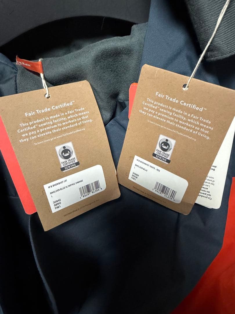 パタゴニア　スノーショットジャケット、パンツ上下セット　新品L スモルダーブルー