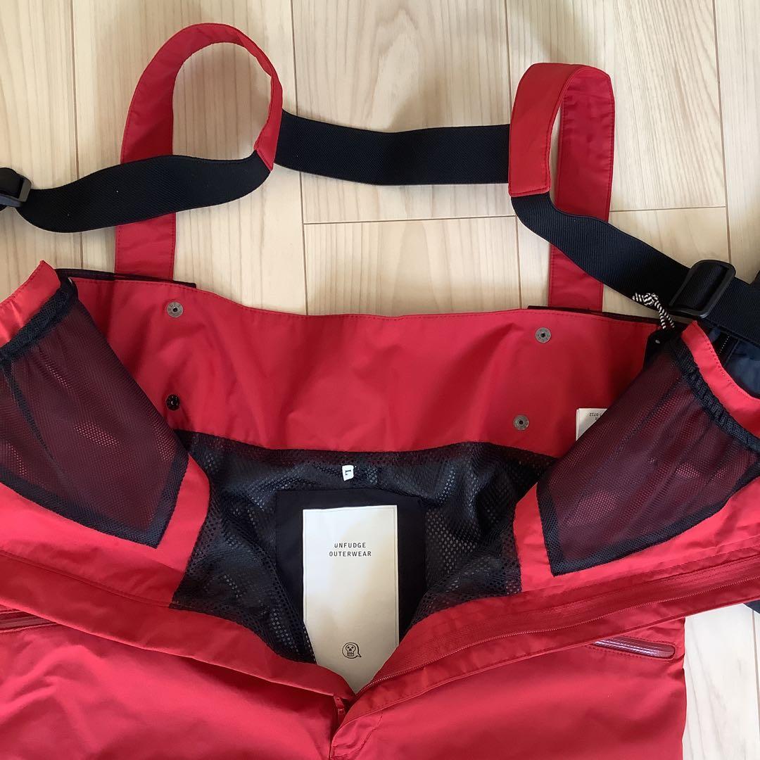 064UNFUDGEアンファッジ　メンズスノーボードウェアーセットアップビブパン