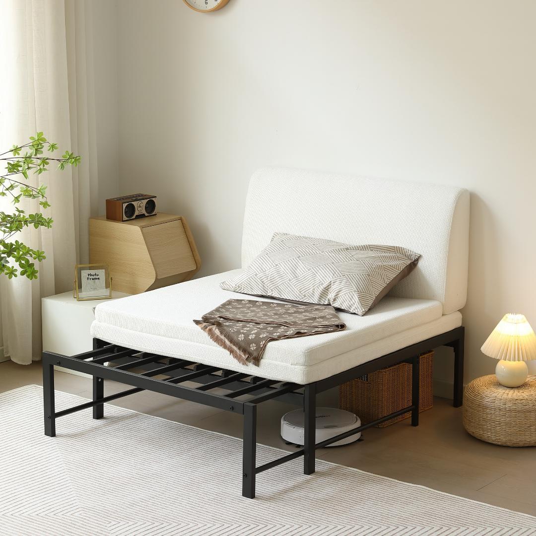 ディベッドソファベッド シングル パイプベッド伸長式ベッド ベッドフレーム 伸縮