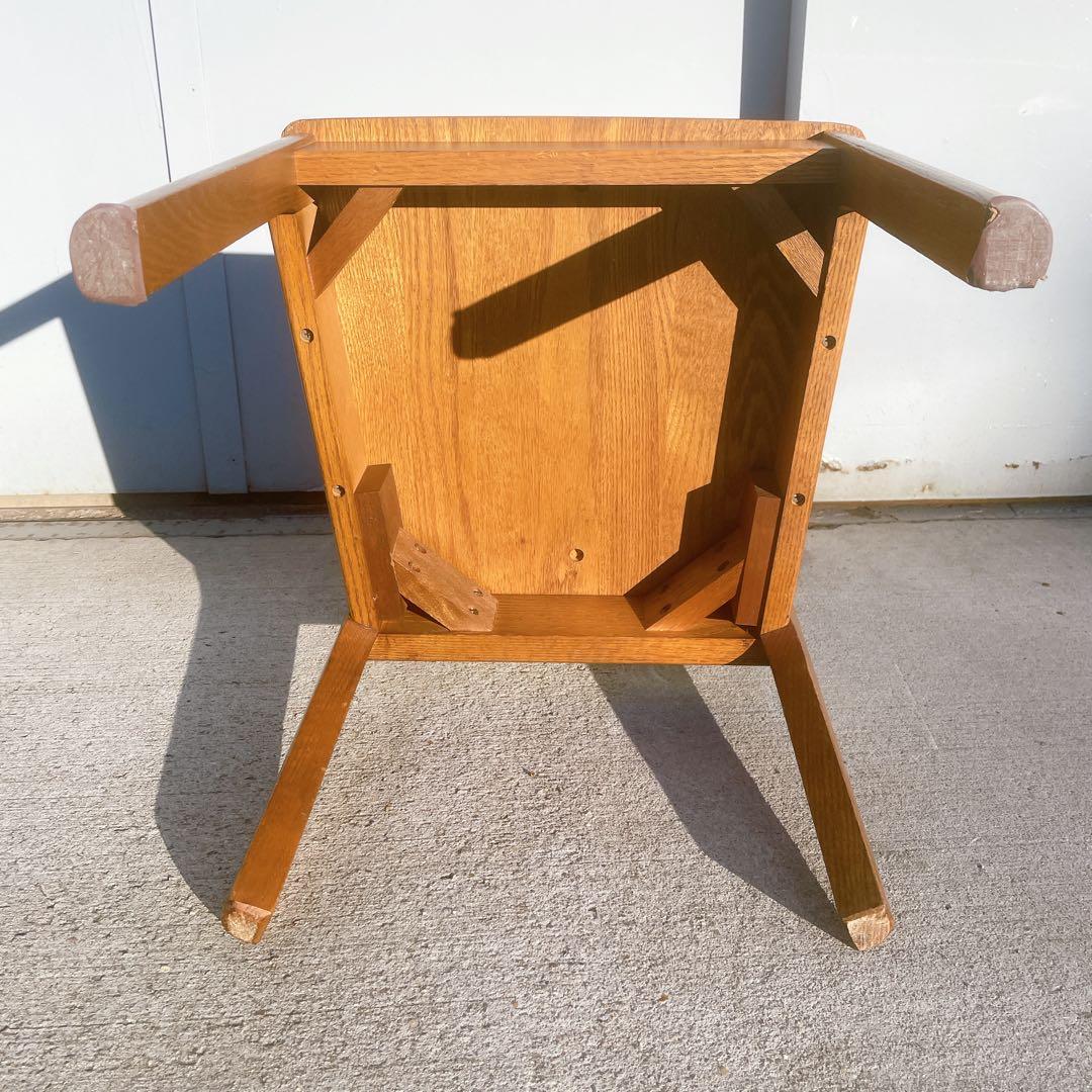 【希少①】マルニ maruni 木製ダイニングチェア ラタン 籐 旧ロゴ 椅子