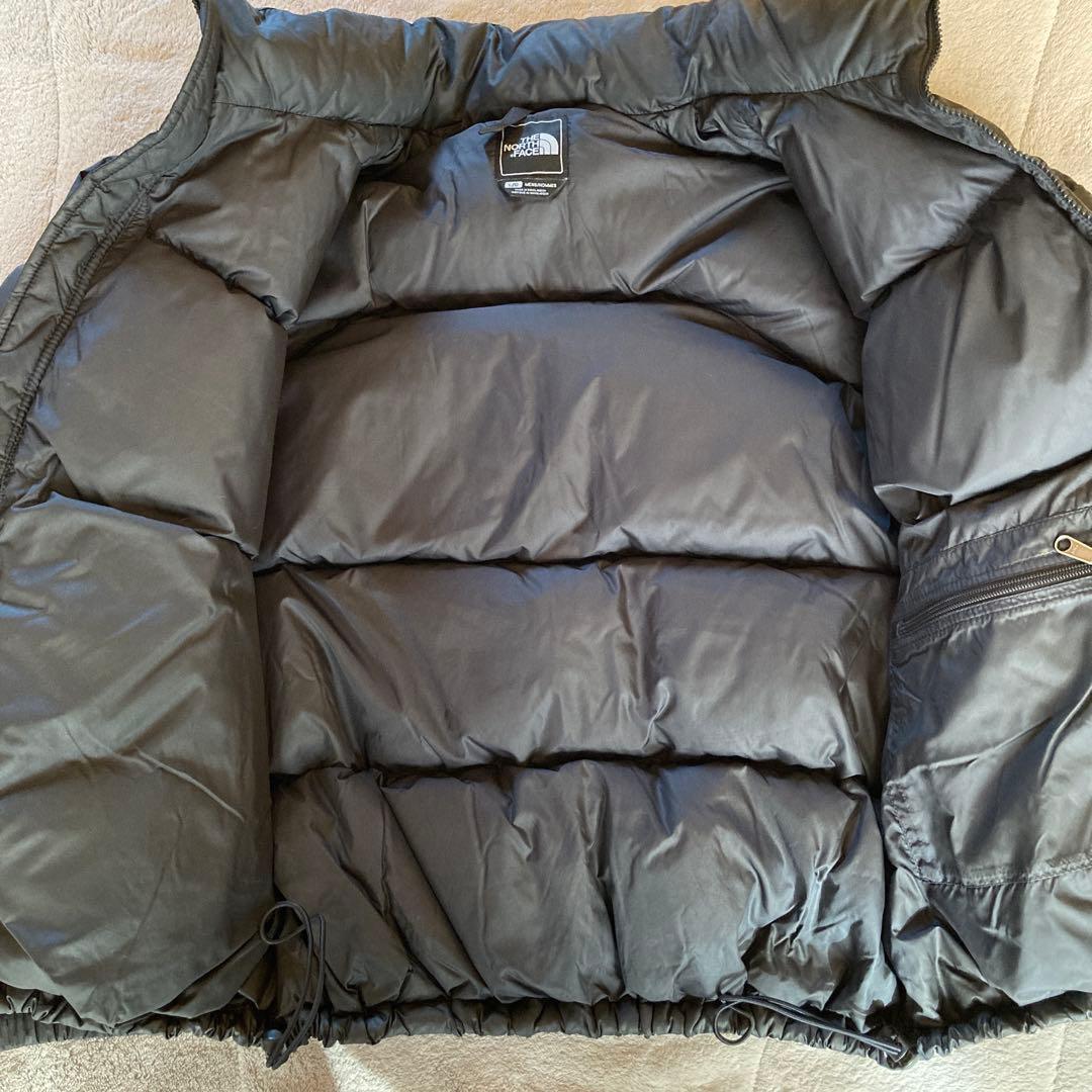 超希少　90s ノースフェイス センターロゴ　ヌプシ Lサイズ　ブラック