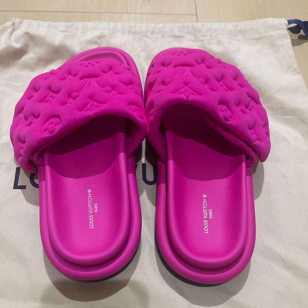 箱付きLOUIS VUITTON プールピロー・ライン ミュール　新品未使用