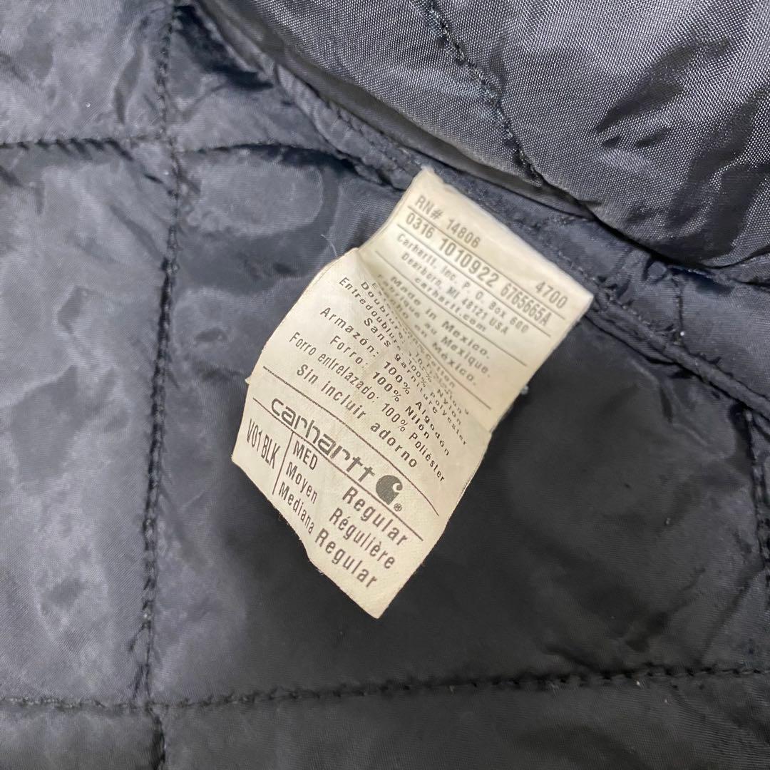 カーハート ダックベスト　ブラック　Mサイズ　メキシコ製