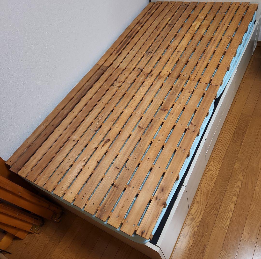 スノコベッド　ベッド　すのこ　天然木製　パイン材　杉　木製　山善　ヤマゼン