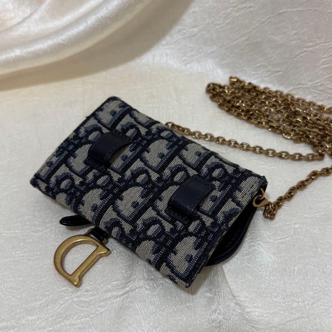 Dior ディオール サドルナノポーチ チェーンカードケース ショルダーバッグ
