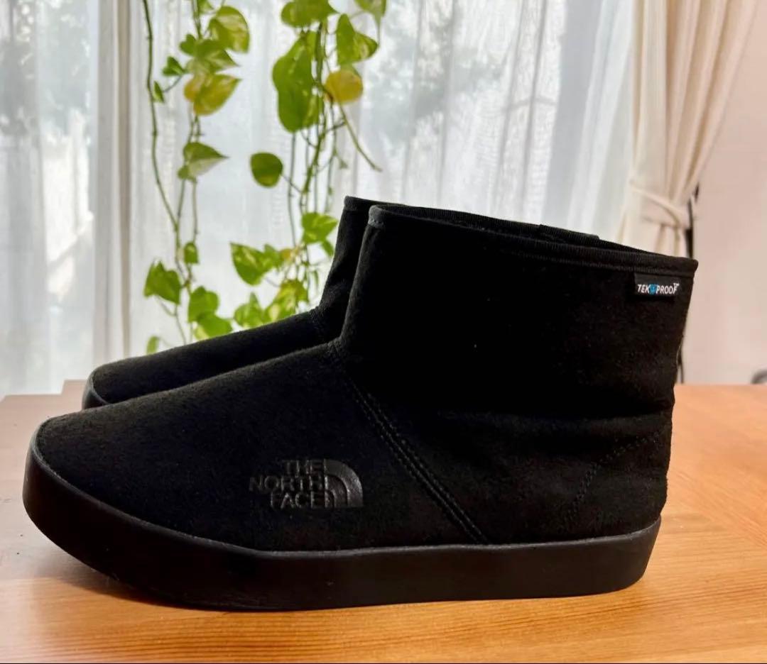 使用浅美品ノースフェイス ウィンターキャンプブーツNF51995ブラック25cm