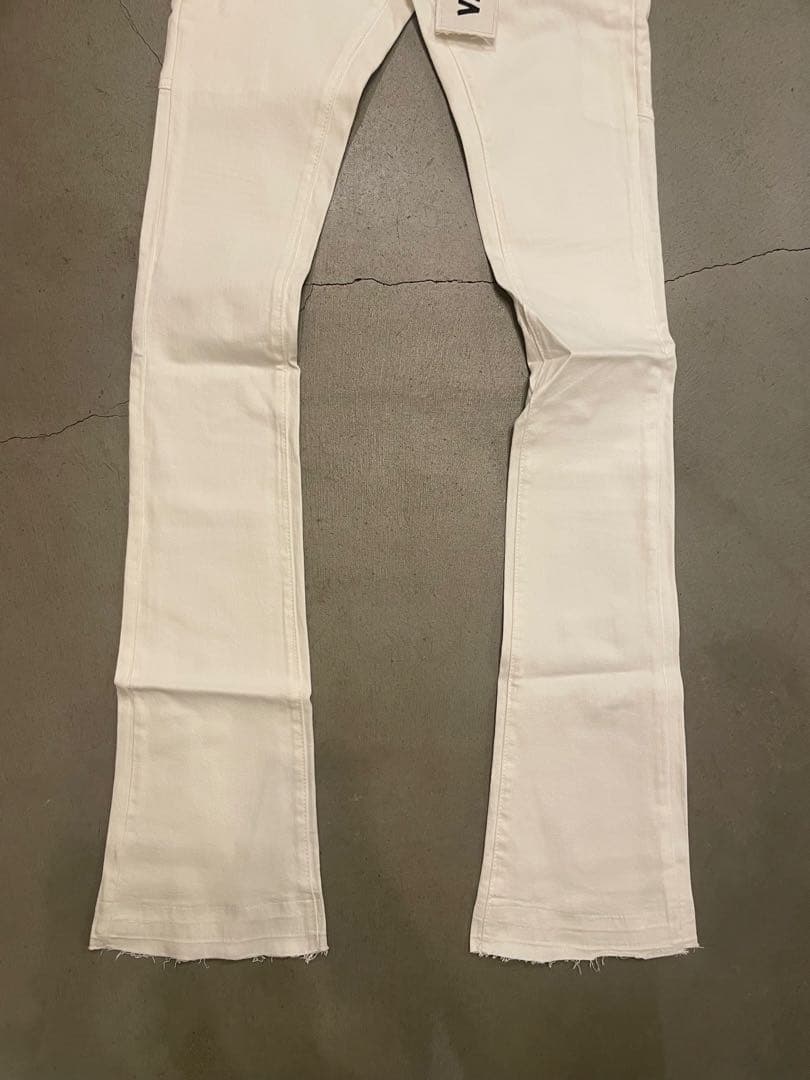 VALABASASバラバサス フレアスキニーデニム ホワイト 29