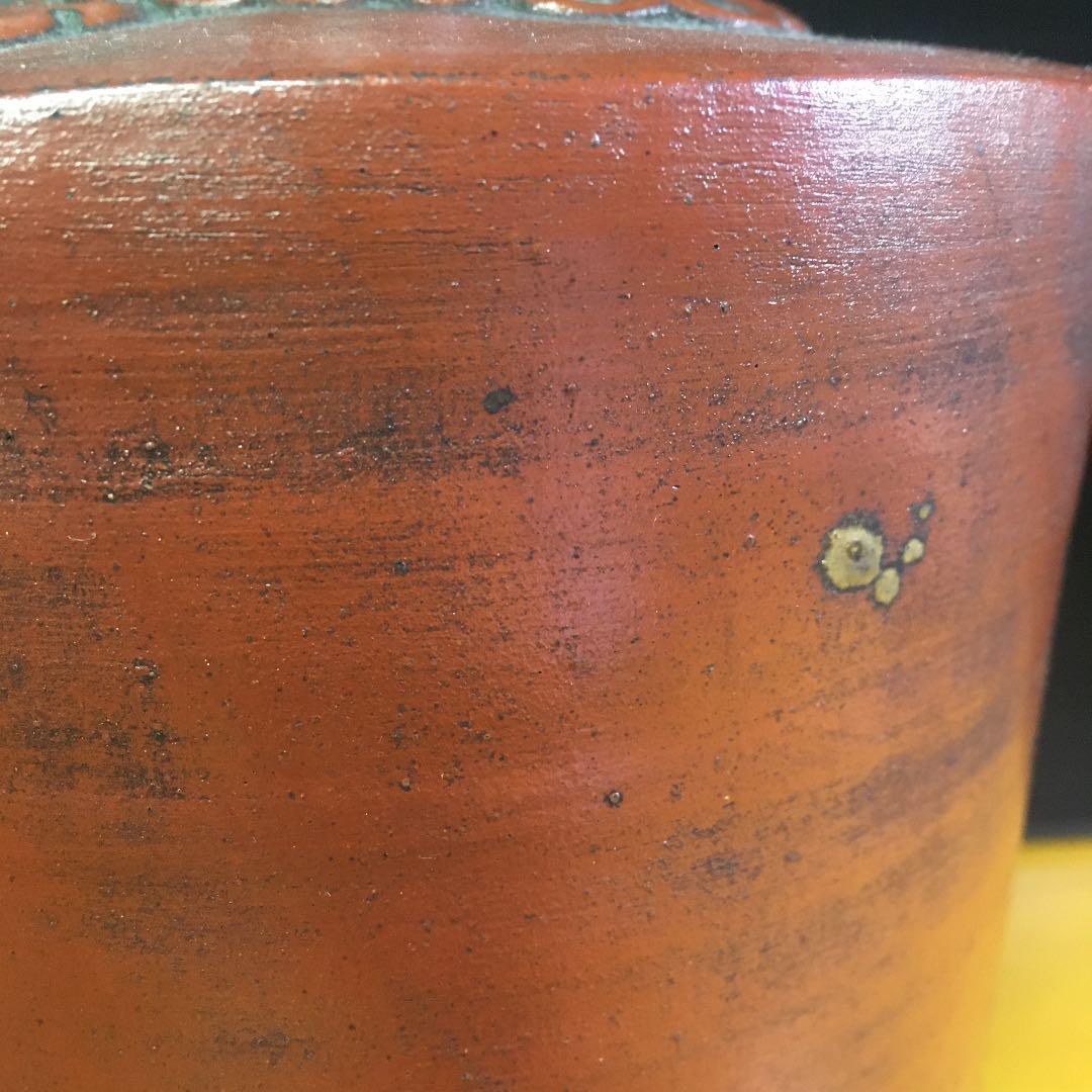 古備前　木ノ葉貼付徳利