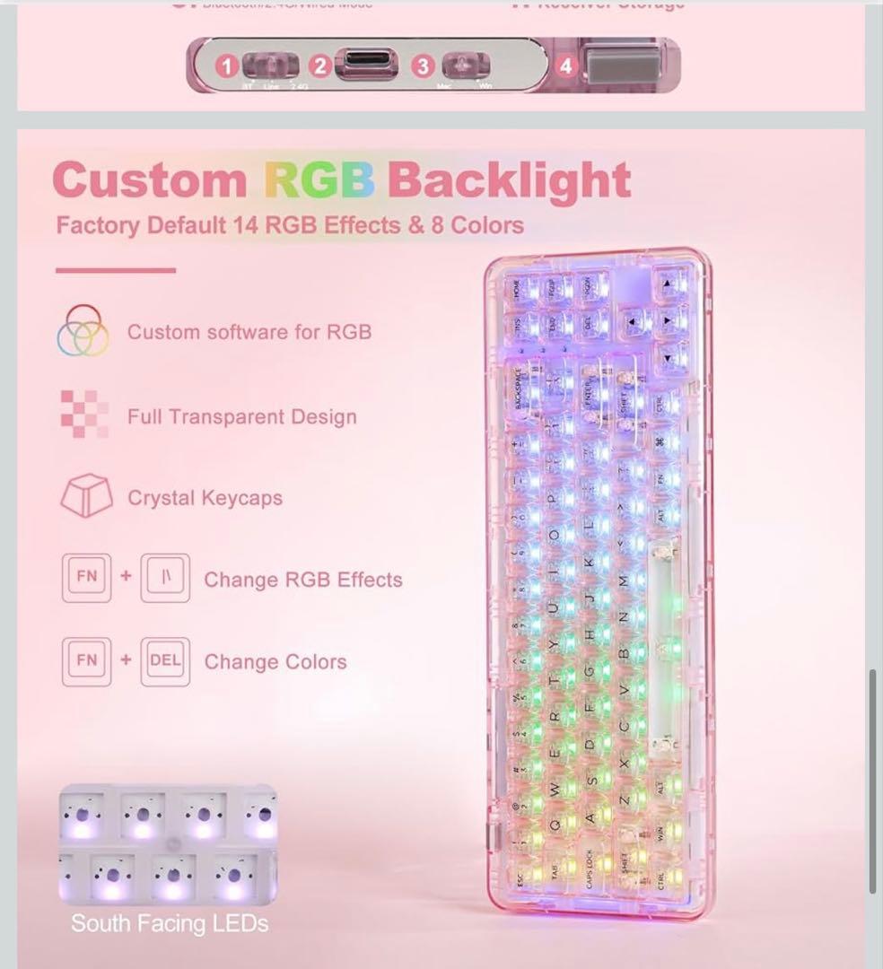 YUNZII X71 メカニカルゲーミングキーボード