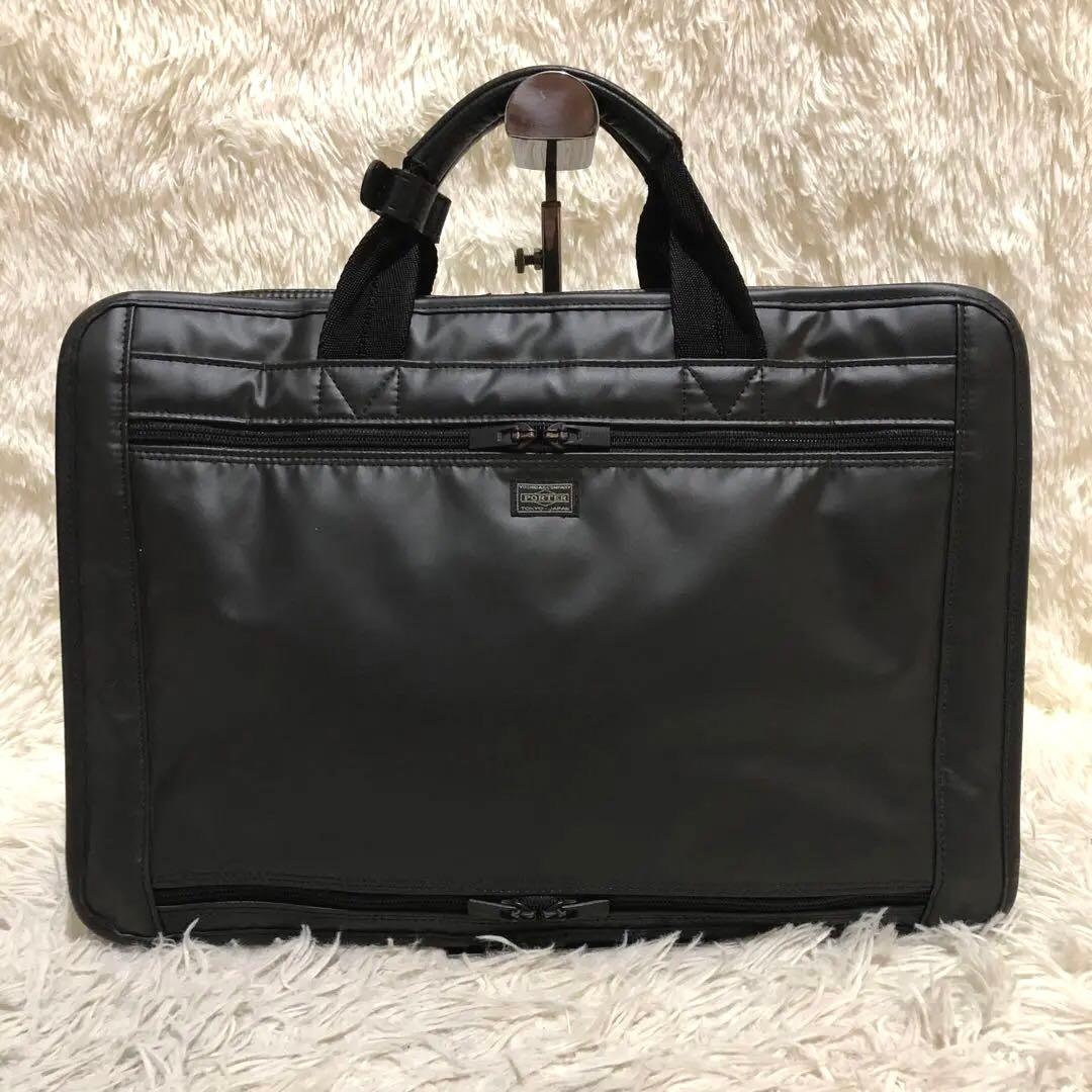 未使用級✨ポーター　 2way ビジネスバッグ　 ショルダーバッグ ブラック