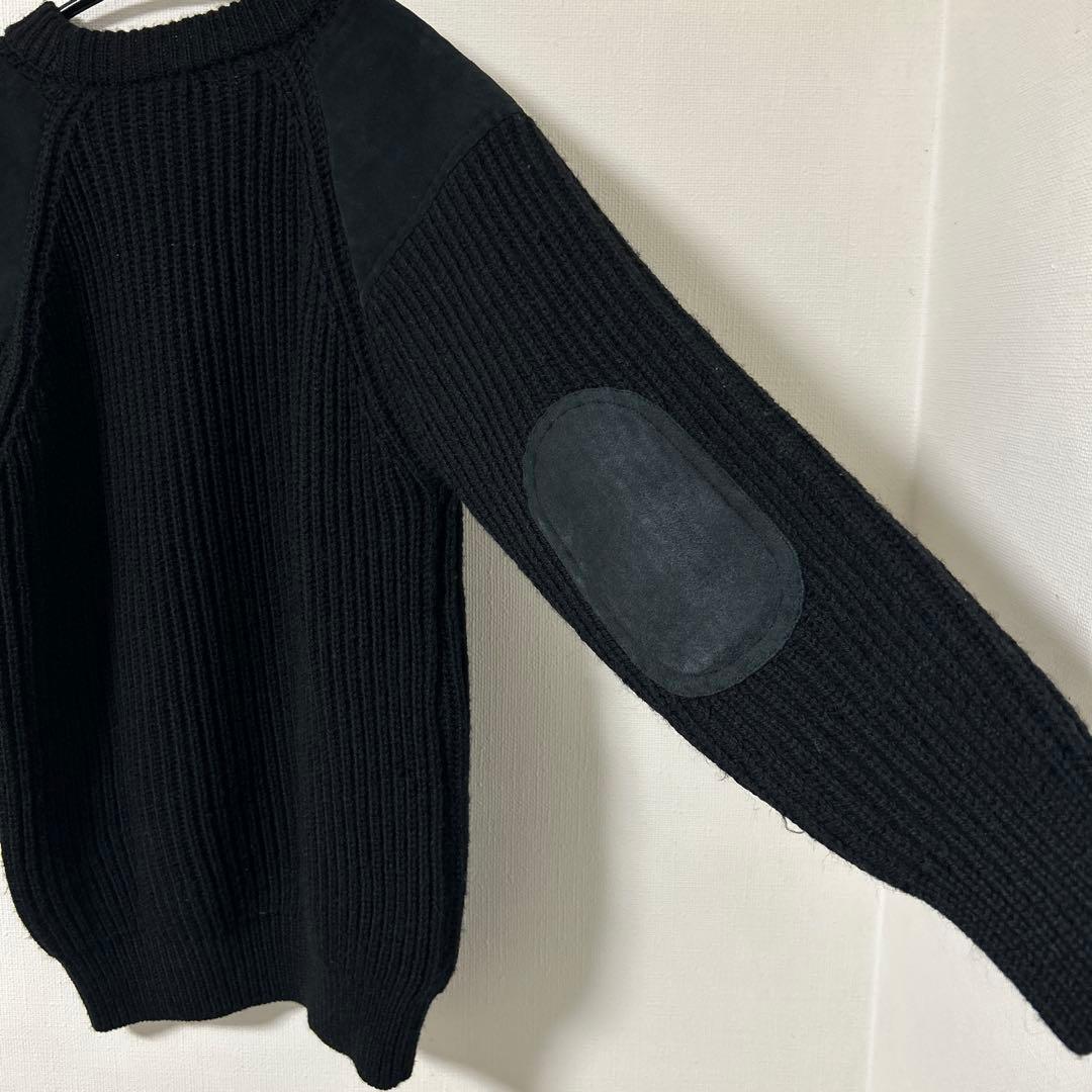 COMOLI x BLACK SHEEP コモリ ガンパッチ ニット 18AW