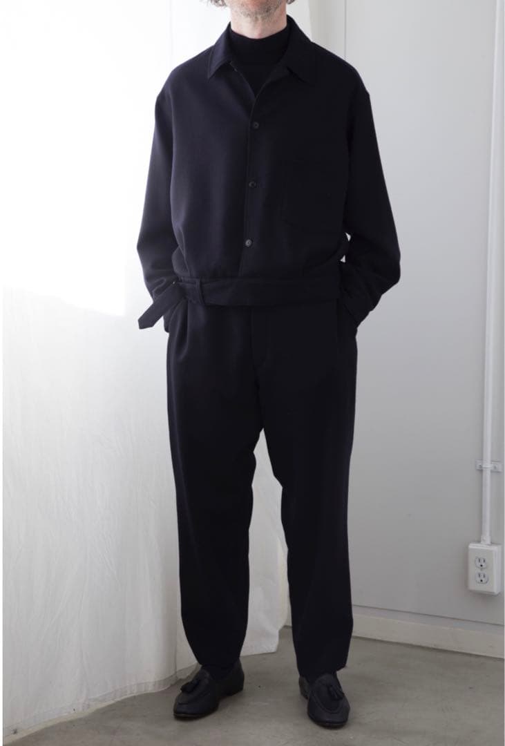 COMOLI 19AW ウールサージ ジャケット パンツ セットアップ