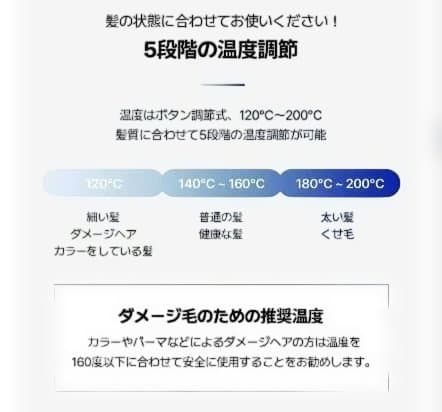 トリプルフローウェーブアイロン40mmクリーミーブルー コテ ヘアアイロン 韓国