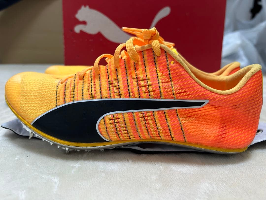 Puma 陸上競技用スパイクシューズ オレンジ/イエロー