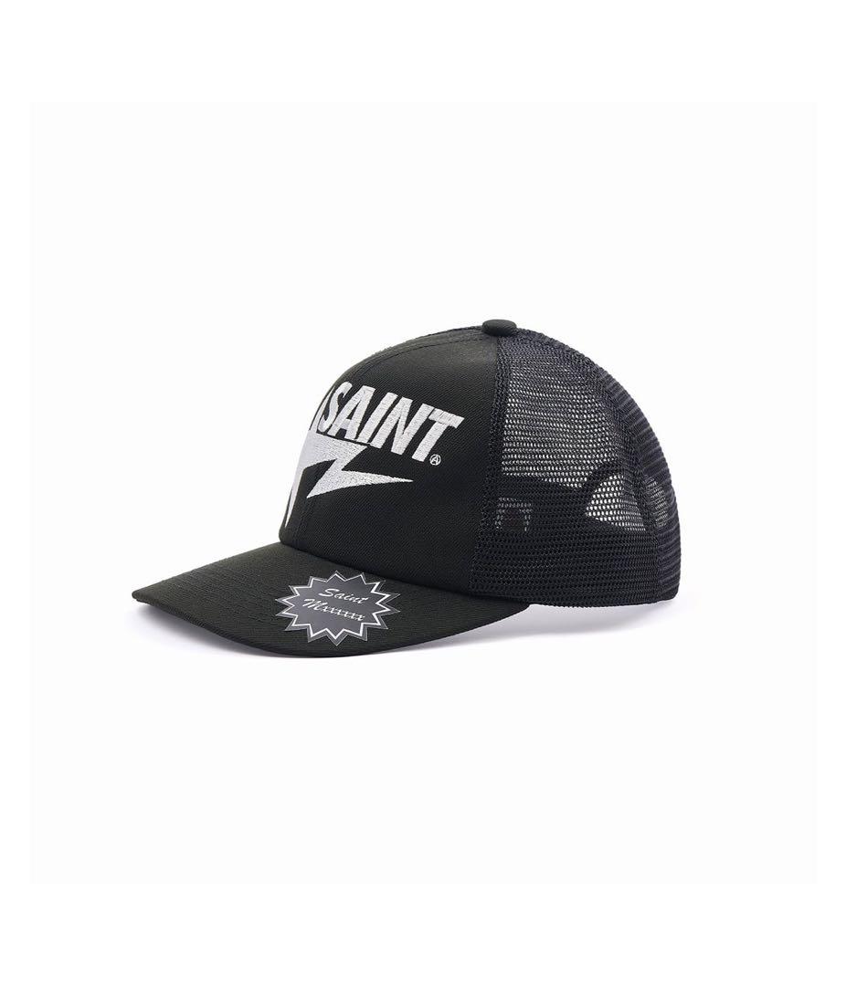 お*ザ様 セントマイケル　BAPE_MESH CAP BLACK