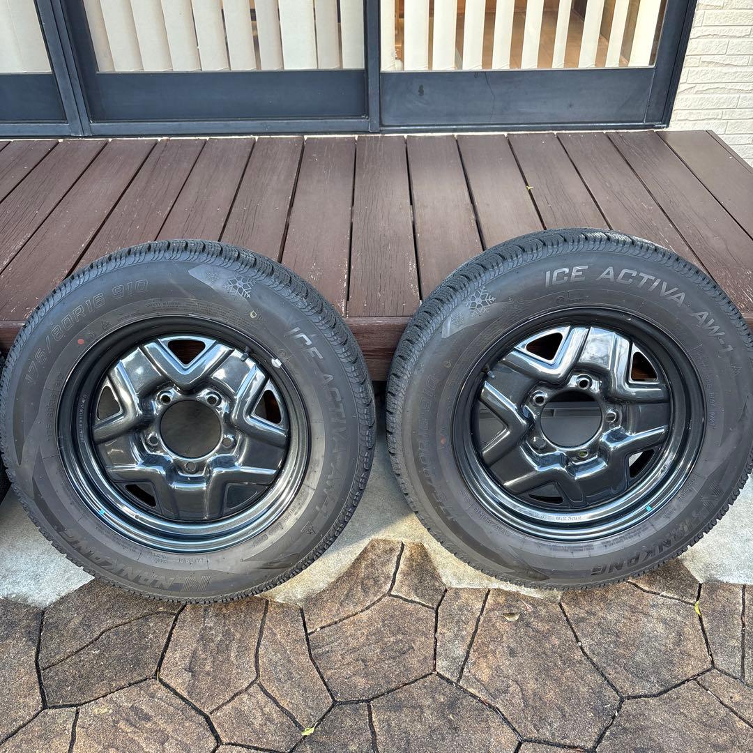 【年末値引き】ジムニー　スタッドレスタイヤ　純正スチールホイール４本セット