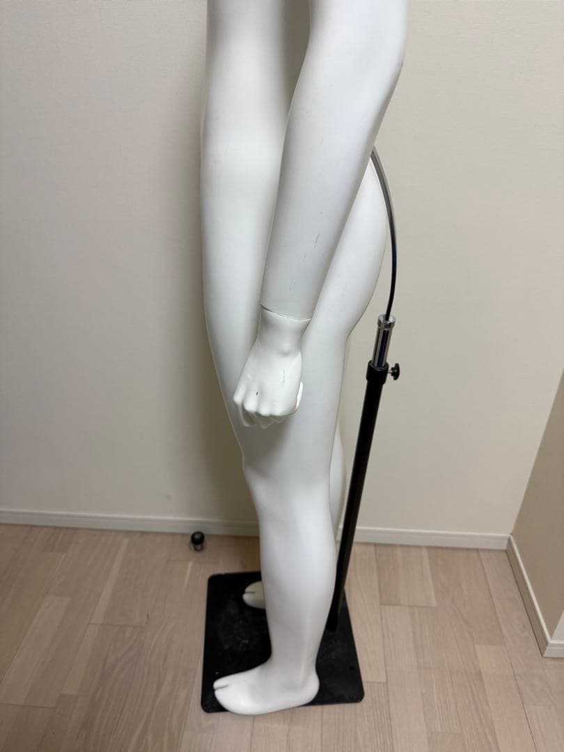 パールイデア　男性　全身トルソー　マネキン　白　高さ調整可能　ディスプレイ