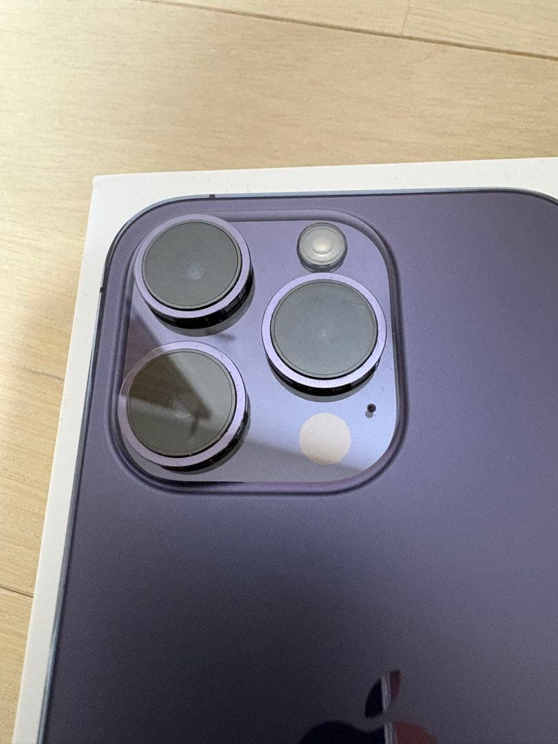 【美品】Apple iPhone 14 Pro 128GB ディープパープル