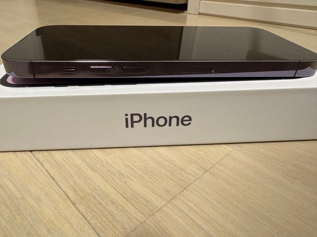 【美品】Apple iPhone 14 Pro 128GB ディープパープル