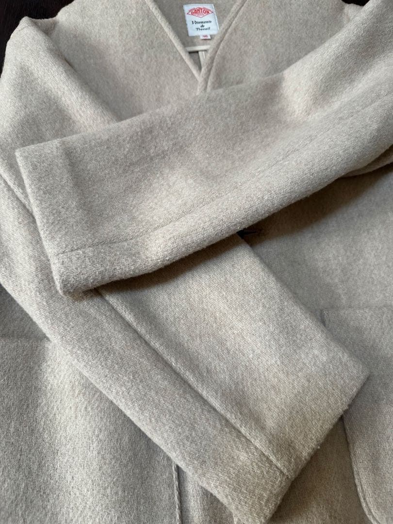 DANTON ダントン ウールモッサ ノーカラージャケット 36