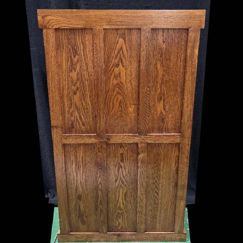 お買い得！ 高級家具 オーク(ナラ)無垢材 飾り棚 茶箪笥 レトロ 小振り