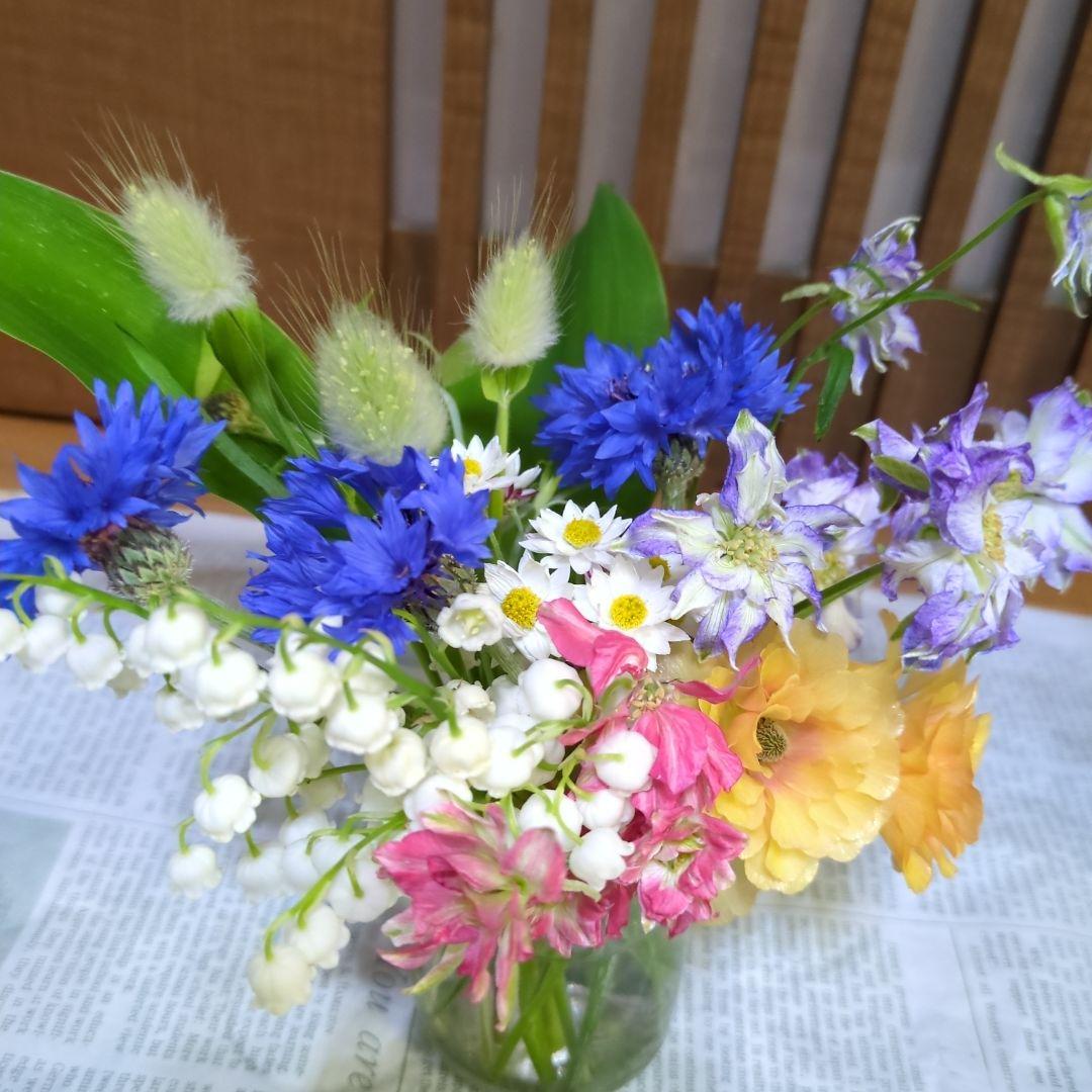 切花　２セット　多様な花のブーケ