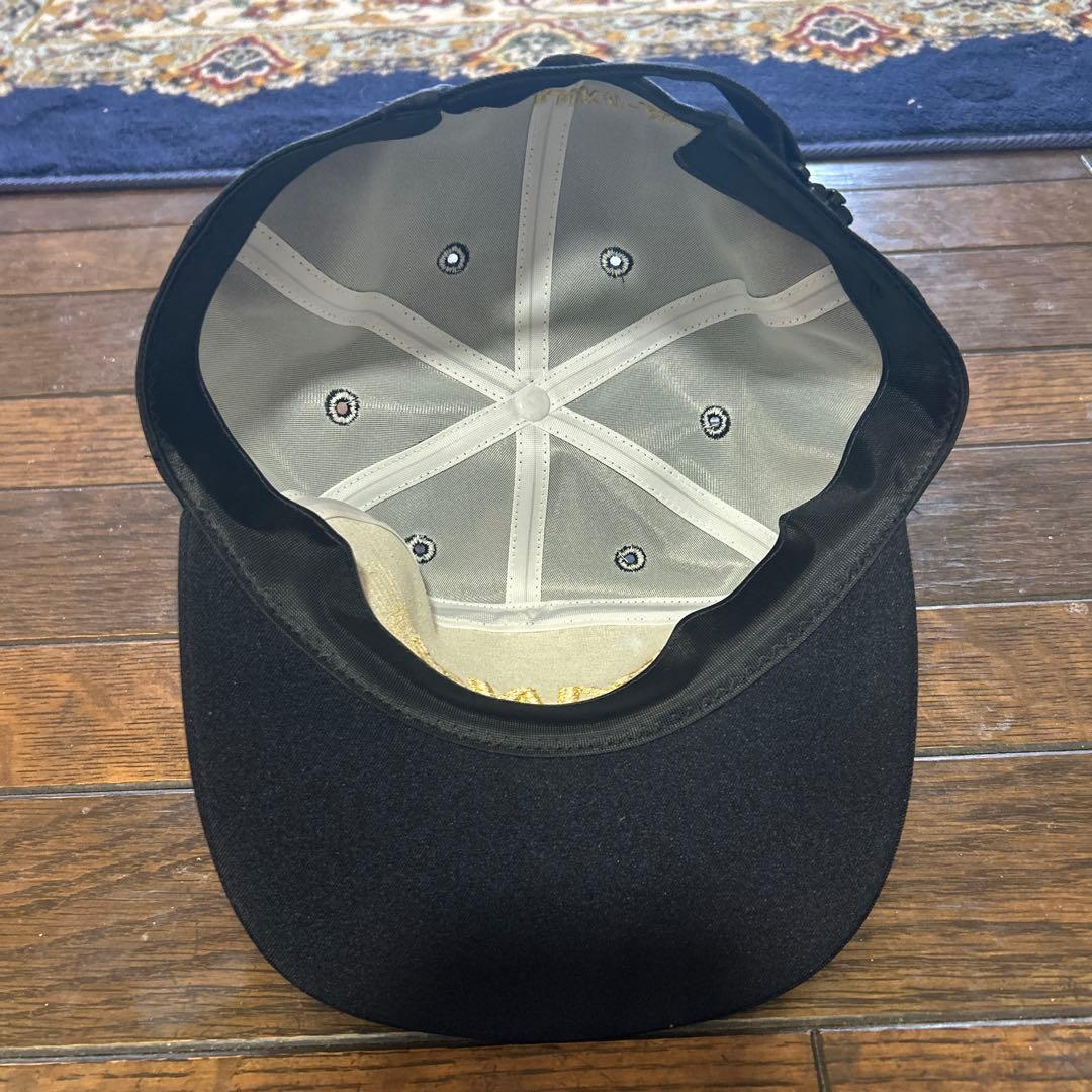 こうちゃん【在庫ラスト】ZIPANG 黒 キャップ ゴールド刺繍