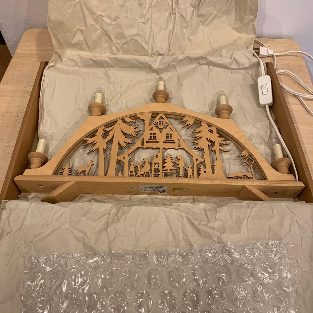 ドイツ製　クリスマス　キャンドルアーチ　希少　木製