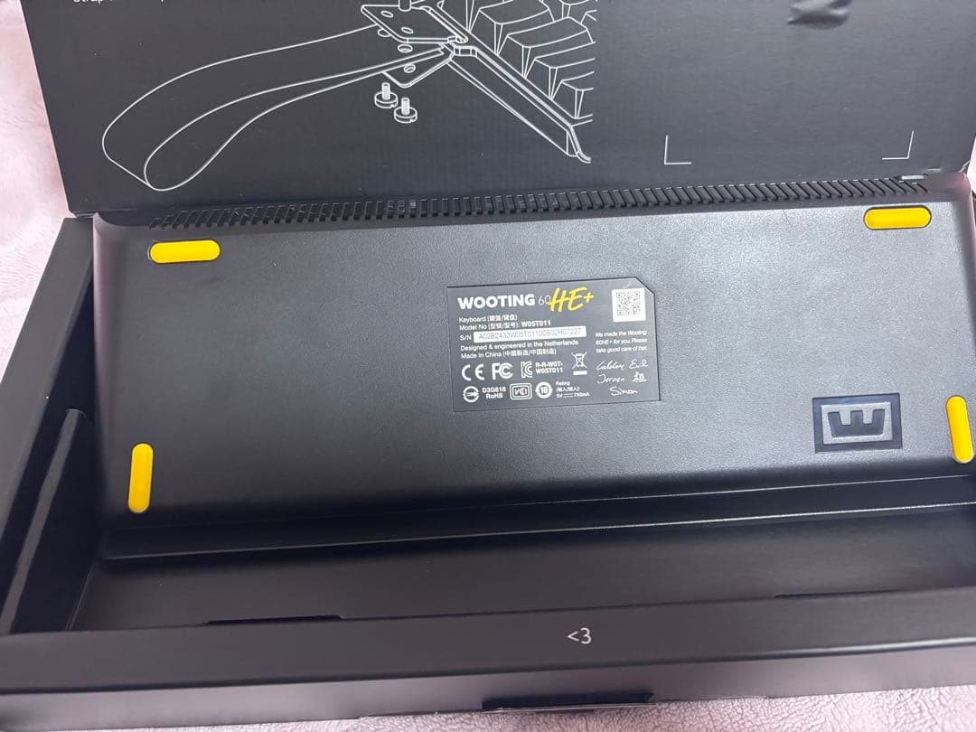 Wooting 60HE+ US配列 RGB｜箱・付属品完備