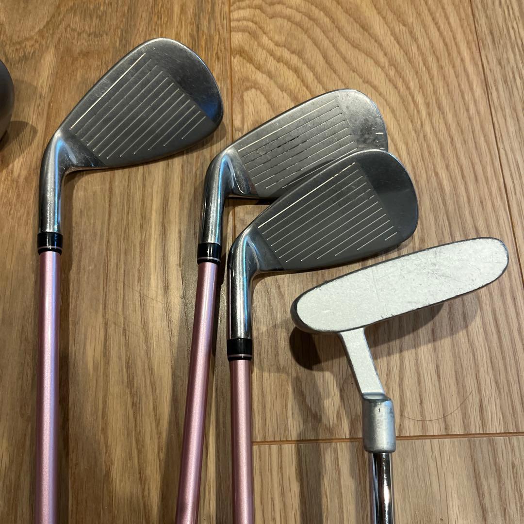 paradisoレディースゴルフクラブセット 7本 ピンク右利き用