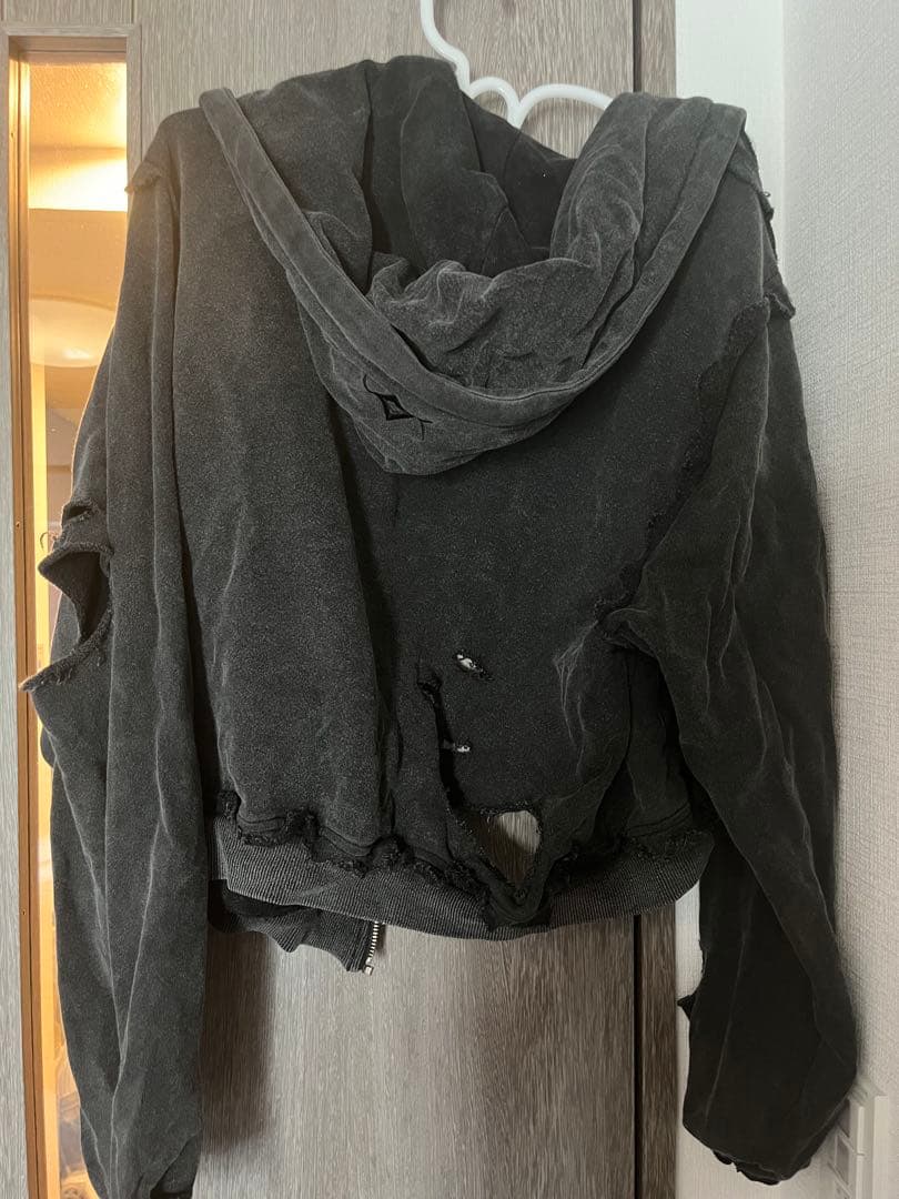 ジャケット・アウター REFLEM cropped zip hoodie