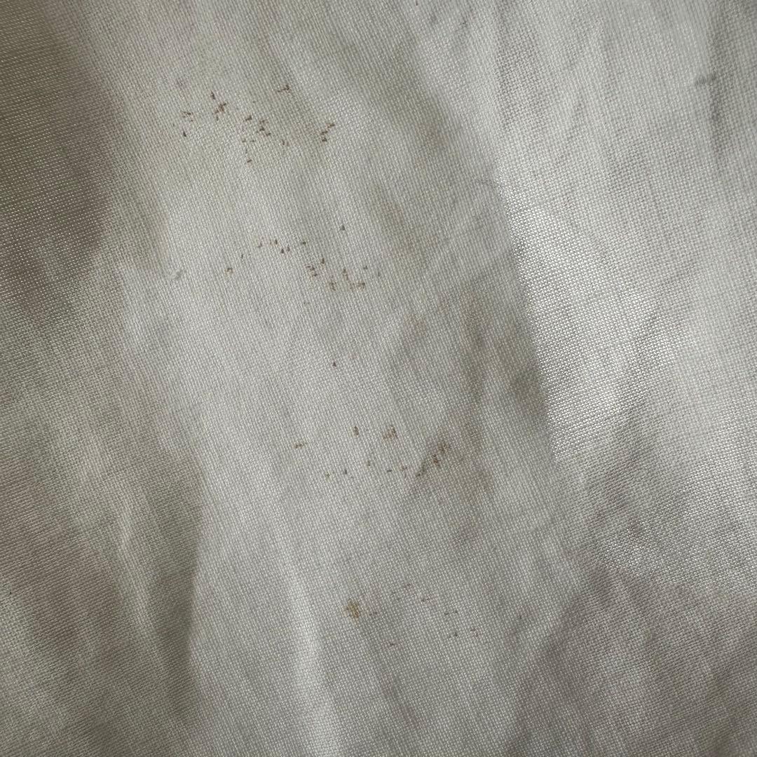 古道具/大判白磁リングの古布カーテン　幅165㎝×丈200㎝