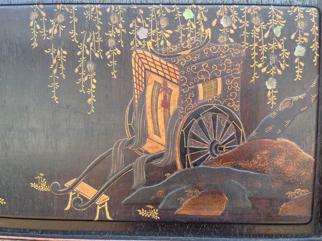 螺鈿 茶棚 茶箪笥 飾り棚 中国 インテリア 年代物 当時物 アンティーク