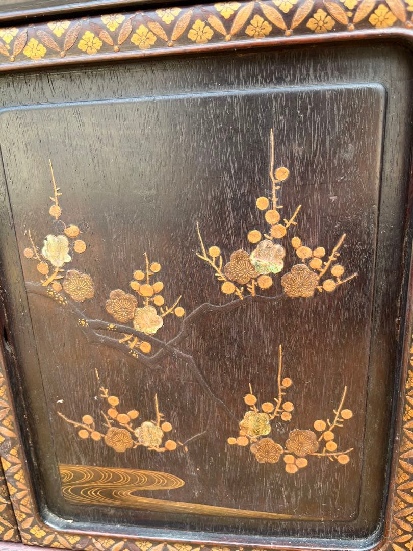 螺鈿 茶棚 茶箪笥 飾り棚 中国 インテリア 年代物 当時物 アンティーク