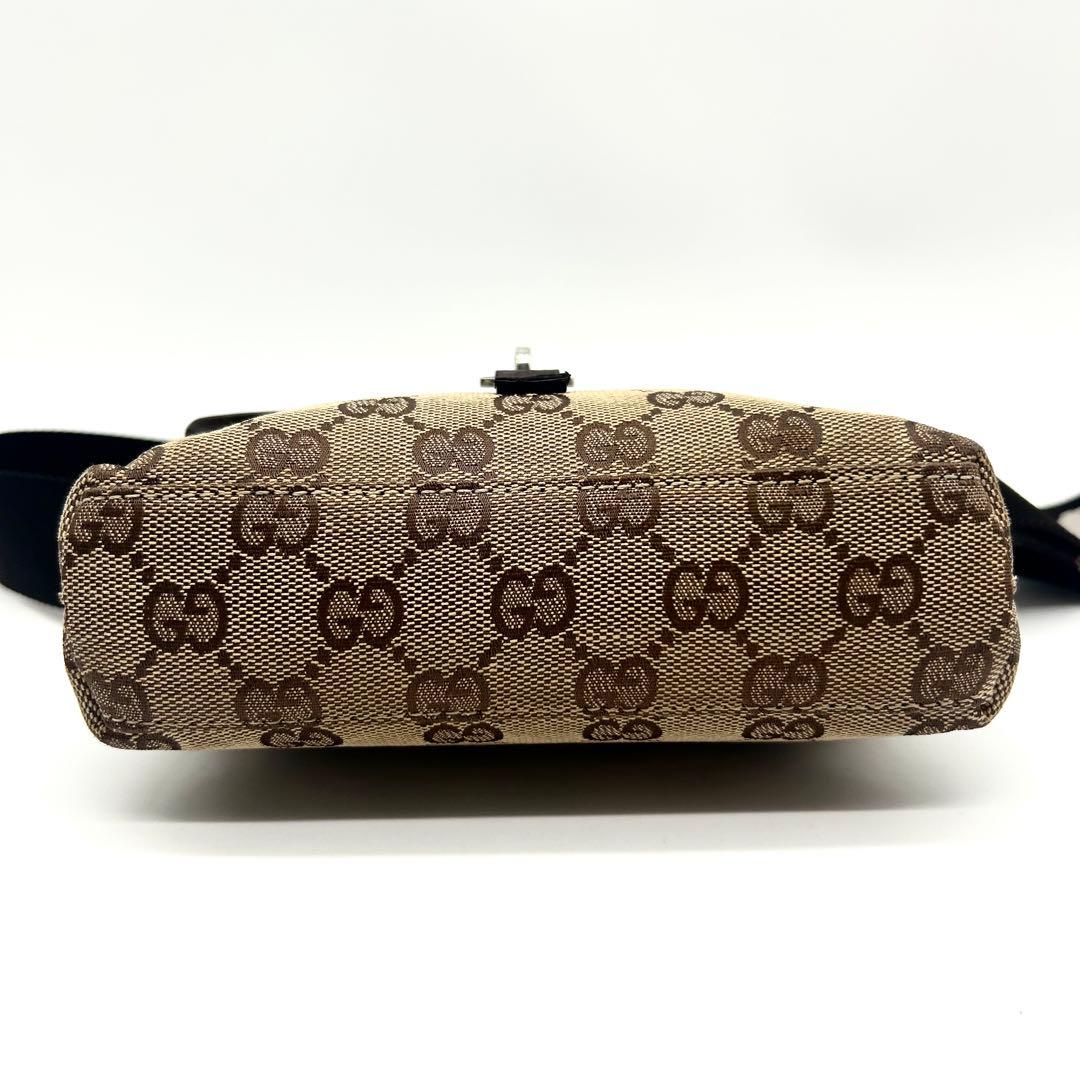 【希少】GUCCI グッチ ウエスト ボディバッグ ジャッキー GGキャンバス