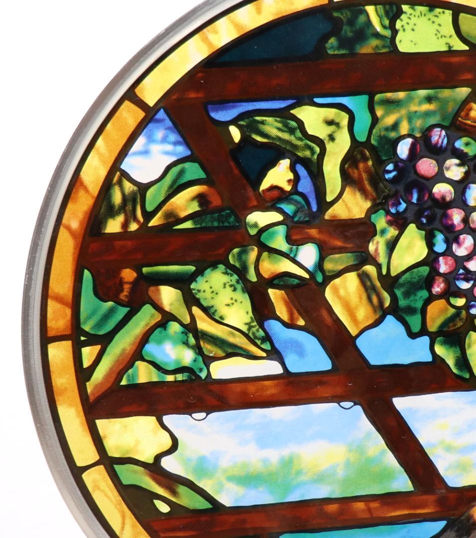 ルイス・C・ティファニー ヴィンテージステンドグラス トレリス 葡萄の木 ブドウ