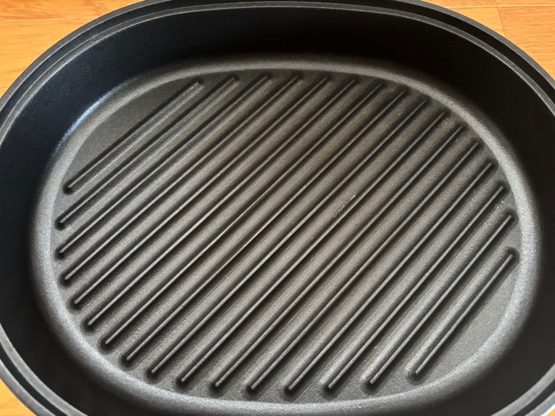 IH対応　しばのキッチン　オーバルグリル蓋付き