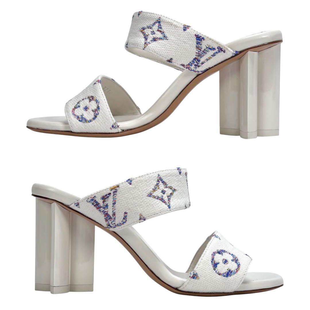 美品 LOUIS VUITTON シルエット ミュール モノグラム 37