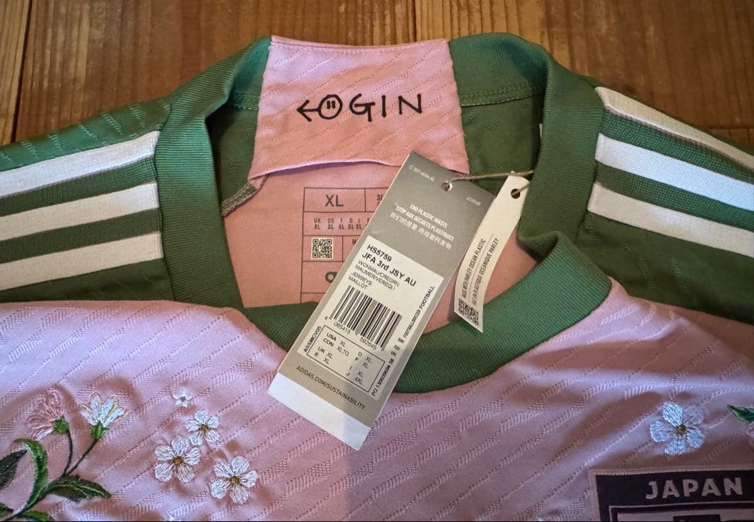 サッカー　日本代表　ユニフォーム　桜餅　クンデ着用　nigo 限定　激レア