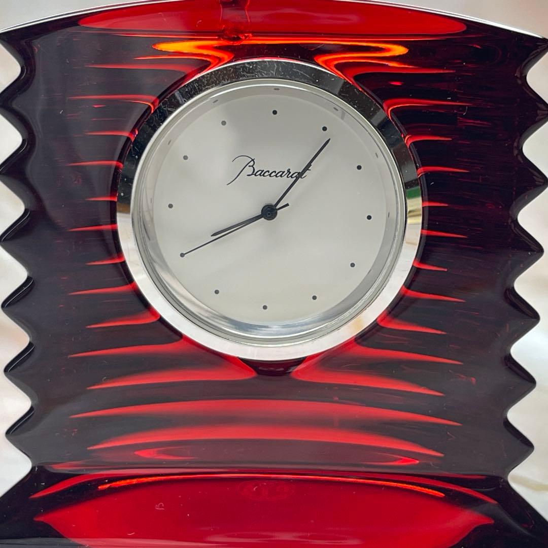 ★バカラBaccarat置時計ラランドクロック クリスタル外箱付★
