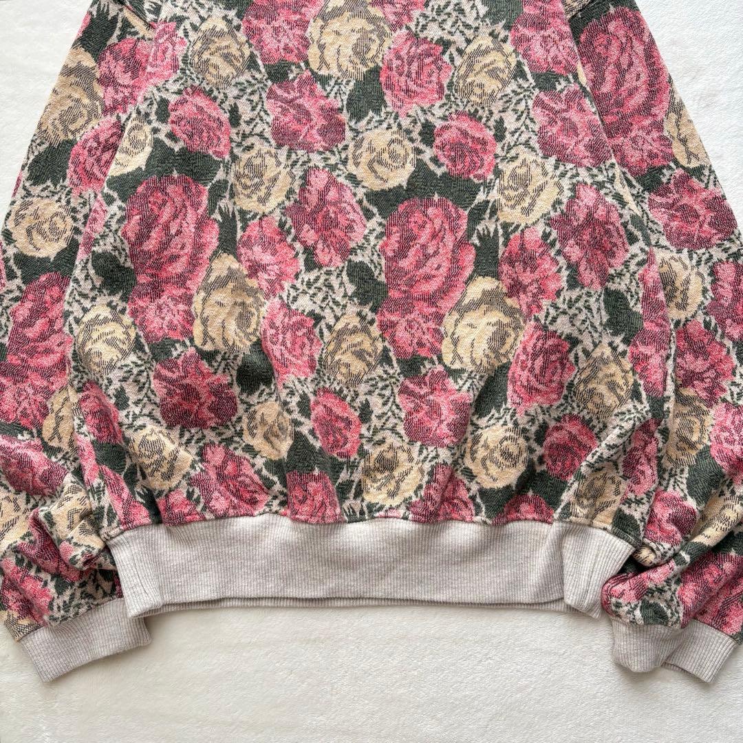 KAPITAL キャピタル ローズ柄 スウェット ゴブラン天竺クルースウェット