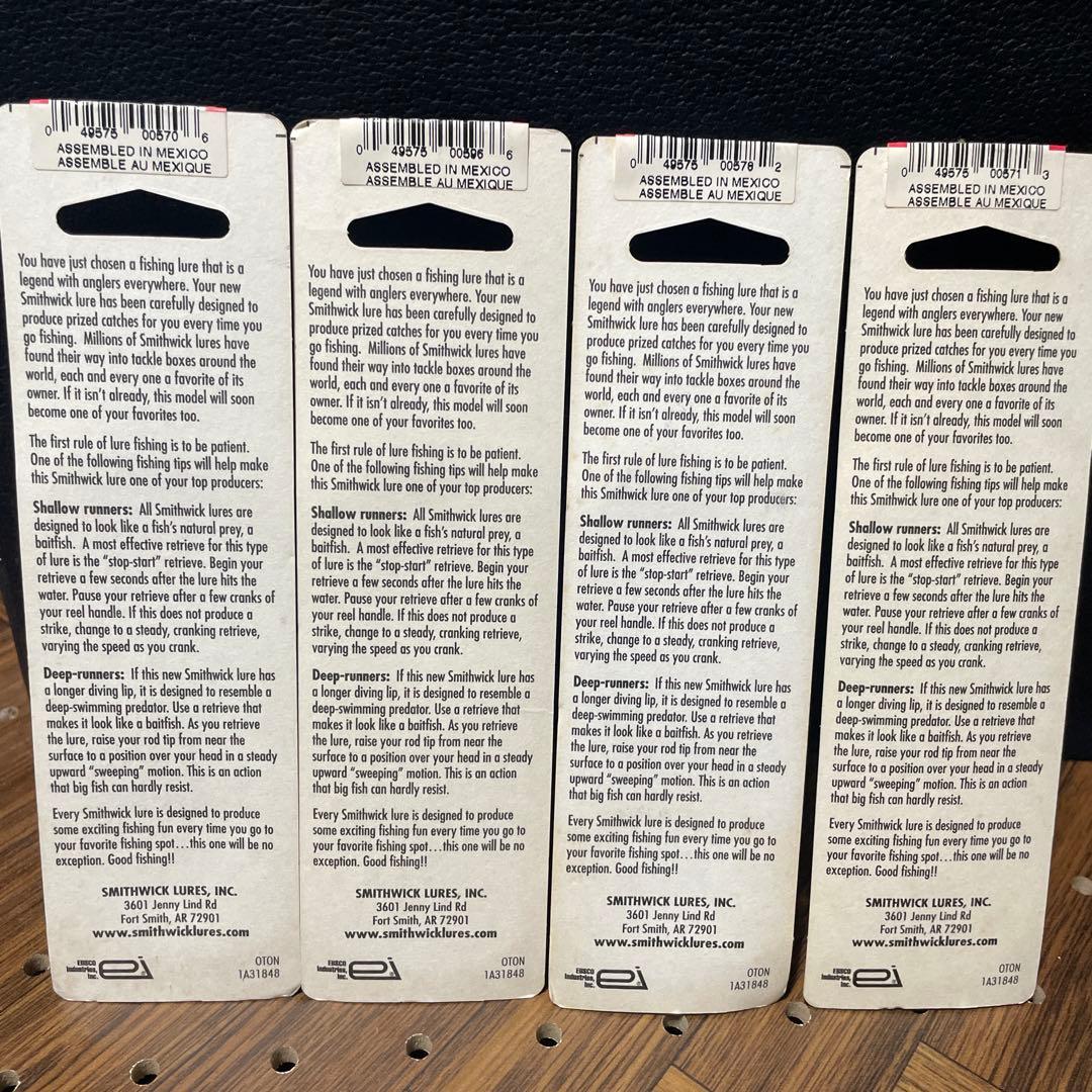 SMITHWICK LURES★BO JACK・ボージャック★4点セット