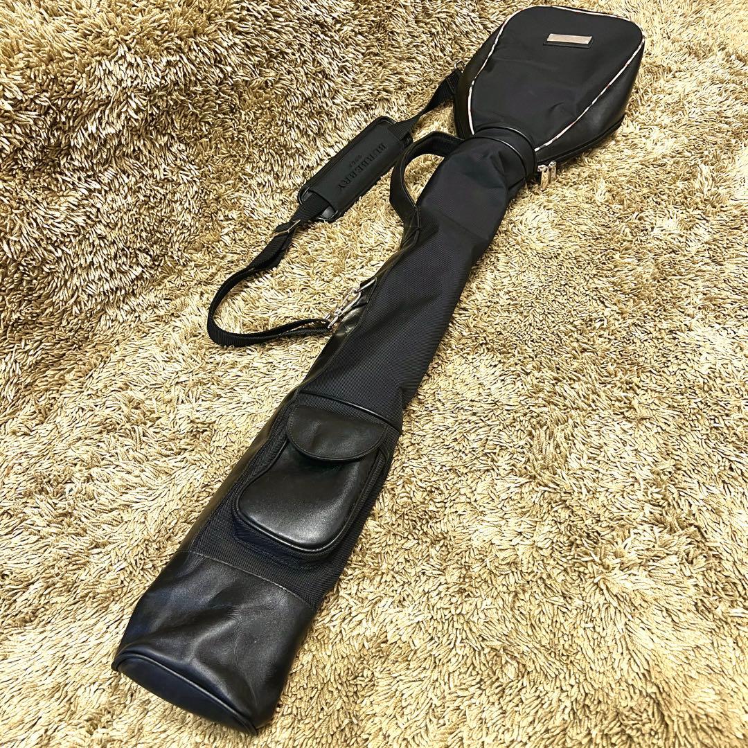 希少　BULBERRY 三陽商会品　ゴルフバッグ　クラブバッグ　ブラック　レザー