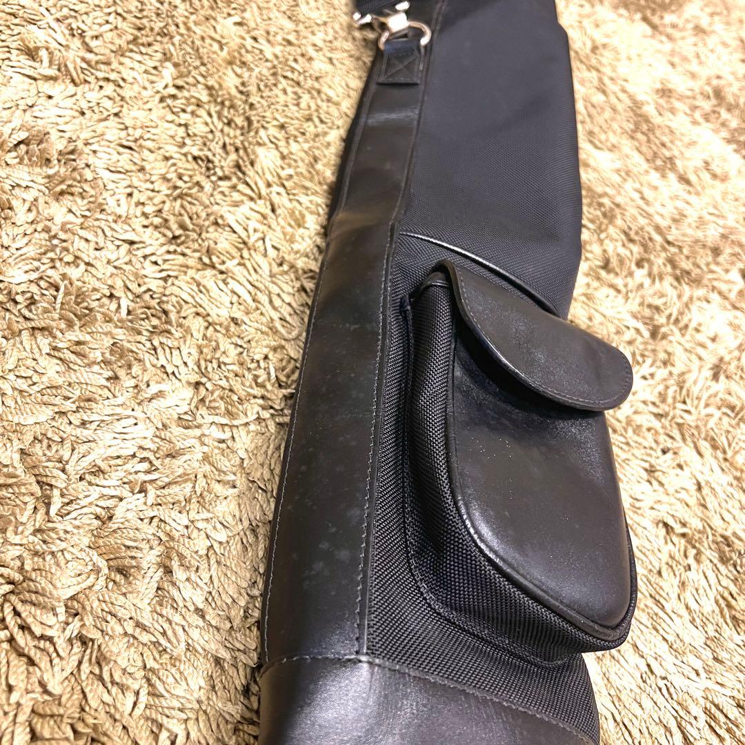 希少　BULBERRY 三陽商会品　ゴルフバッグ　クラブバッグ　ブラック　レザー