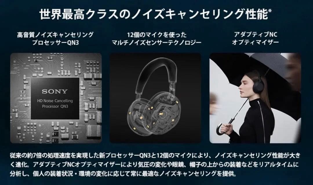 【極美品】Sony WH-1000XM6 ブラック