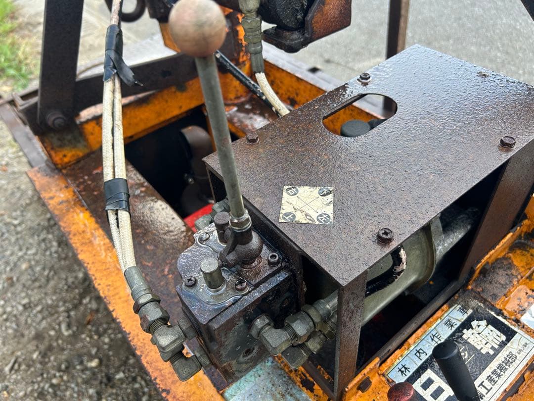 宮崎　日輪　林内車 ウインチ　ディーゼル　10馬力　集材機 木材運搬車　動画あり