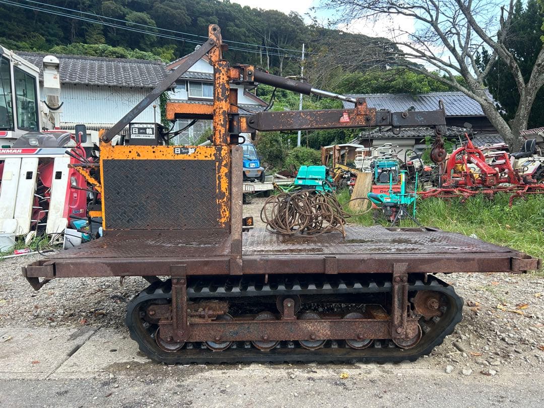 宮崎　日輪　林内車 ウインチ　ディーゼル　10馬力　集材機 木材運搬車　動画あり