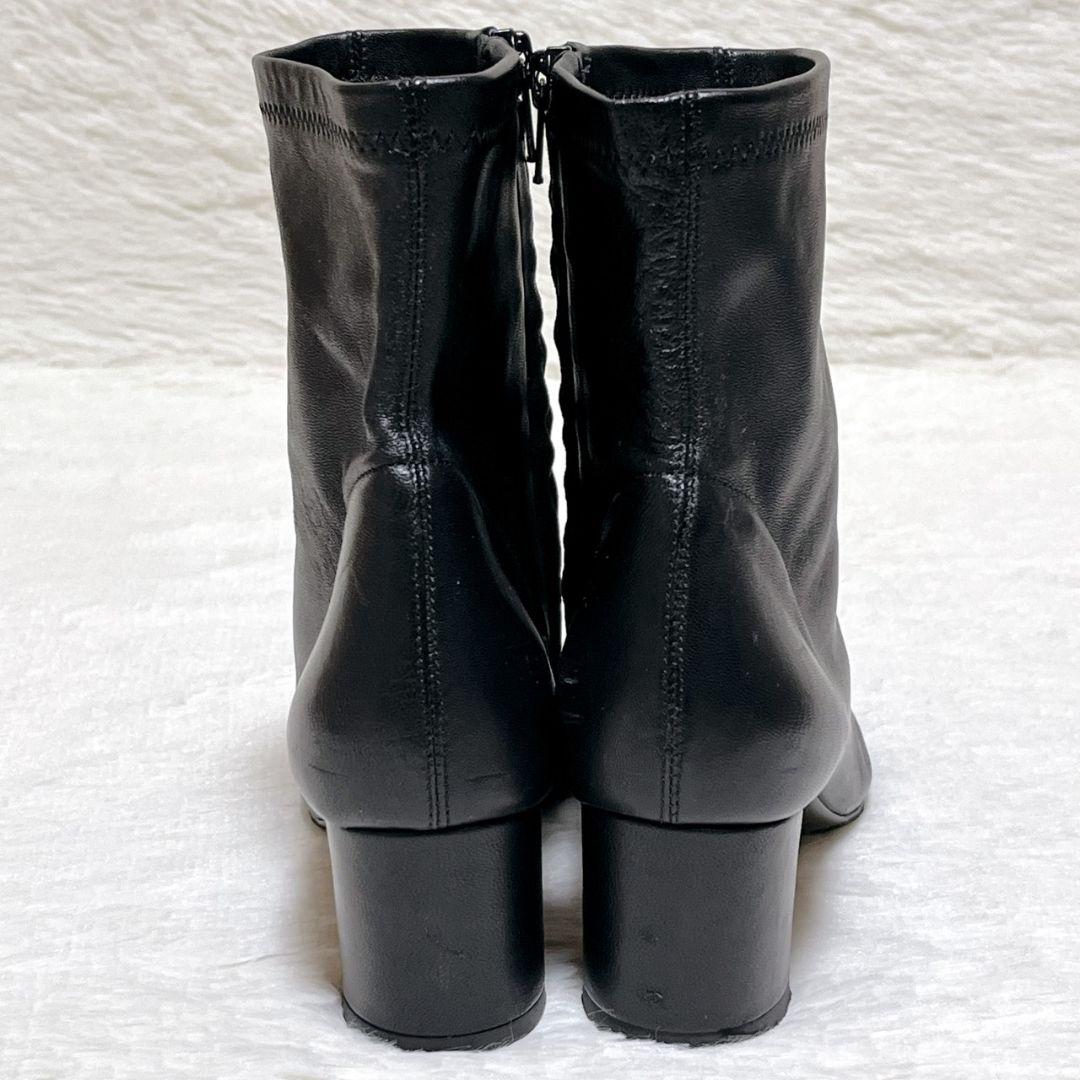 ​【美品】ファビオルスコーニ センターシーム ショートブーツ 35 黒