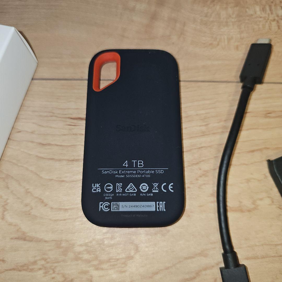 接続のみ★SanDisk Extreme 外付けSSD