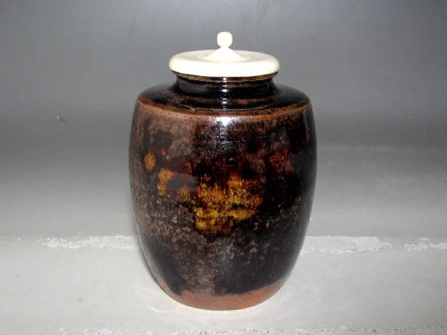 加藤光右衛門　瀬戸茶入「閑松」裏千家鵬雲斎花押の逸品ｋ877